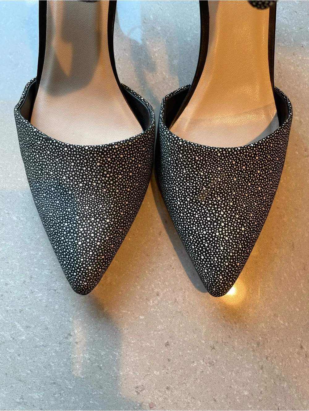 Cole Haan Pointed-Toe Pumps | Black/White